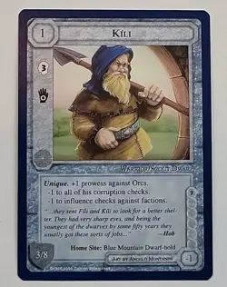 MIDDLE-EARTH CCG MECCG KILI THE WIZARDS UNLIMITED METW TWUL FIXED CARD - Image 1