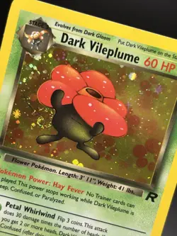 DARK VILEPLUME Pokemon Card - WOTC - 1st Edition - Team Rocket 13/82 HOLO NM (C) - Image 4