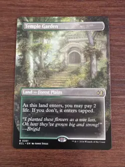 Temple Garden (Borderless) Lorwyn Eclipsed Regular NM MTG - Image 1