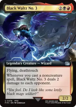 MTG Final Fantasy Uncommon #0478 Black Waltz No. 3 - Image 1
