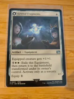 MTG Crystal Fragments Summon : Alexander 0013 Final Fantasy M/NM Free UK P&P - Image 1