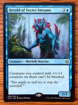 MTG Herald of Secret Streams - Ixalan, English - Image 1