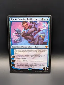 MTG - Kaito, Cunning Infiltrator - Legendary Planeswalker - FDN #44 - Mythic - Image 1