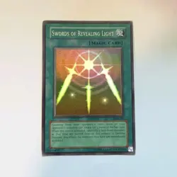 Swords of Revealing Light. Very Good. LOB-101. Super Rare. 2002 Unlimited - Image 1