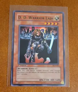 D.D. Warrior Lady DCR-027 1st Edition Super Rare LP Yugioh Dark Crisis - Image 1