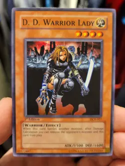 D.D. Warrior Lady DCR-027 1st Edition Super Rare LP Yugioh Dark Crisis - Image 3