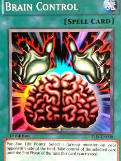 yugioh Brain Control TLM-EN038 1st Ed Super North American Near Mint - Image 2