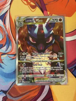 Pokemon TCG Lucario VSTAR SWSH291 Holo Black Star Promo Card Crown Zenith - Image 1