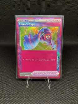 Pokemon Hero's Cape ACE SPEC Rare Holo Trainer Card SV05 Temporal Forces 152/162 - Image 1
