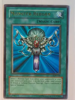 1996 Konami Yu-Gi-Oh Trading Card Monster Reborn Near Mint YC1 - Image 1
