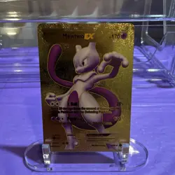 Pokemon Mewtwo EX Ultra Gold Card - Image 1
