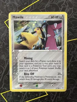 Pokemon TCG Mawile 9/100 EX Crystal Guardians Holo Rare 2006 Card - Image 1