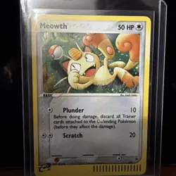 Pokemon TCG Meowth #013 WOTC Promo Holo Card Vintage 2003 Nintendo MP-WP - Image 1