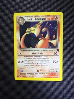 Pokemon Dark Charizard TCG Holo Rare Card 4/82 - Image 1