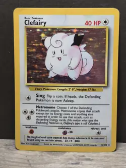 Clefairy 5/102 - Base Set - Holo Rare - Wotc - Pokemon Card - Image 1