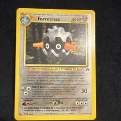 Pokemon TCG Forretress Uncommon Card 21/75 Neo Discovery 2001 - Image 1