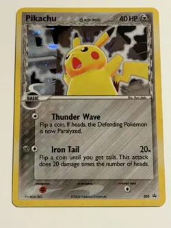 2006 Pokemon Pikachu Black Star Promo 035 Holo Rare Card TCG - Image 1