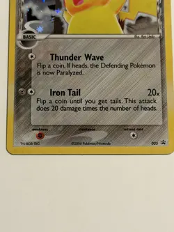 2006 Pokemon Pikachu Black Star Promo 035 Holo Rare Card TCG - Image 3