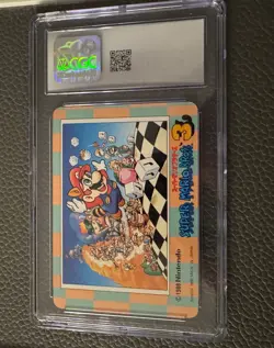 CGC GEM Mint 10 - 1989 Bandai Carddass Super Mario Bros. 3 #42 Princess Peach - Image 2