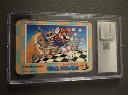 CGC GEM Mint 10 - 1989 Bandai Carddass Super Mario Bros. 3 #42 Princess Peach - Image 3