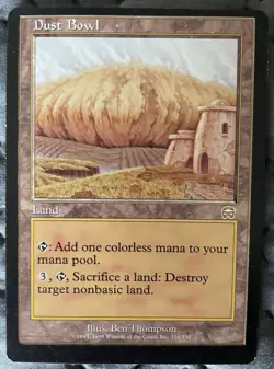 MTG - Dust Bowl - Mercadian Masques - slightly off center cut - Image 1