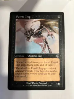 Putrid Imp - Torment - Magic the Gathering MTG Nice! - Image 1