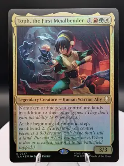 Toph, the First Metalbender FOIL: Avatar ATLA MTG (NM) - Image 1