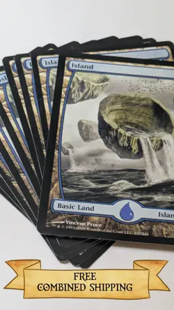 Magic The Gathering: 9x Battle for Zendikar (BFZ) Full Art Island - Image 1