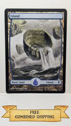 Magic The Gathering: 9x Battle for Zendikar (BFZ) Full Art Island - Image 2