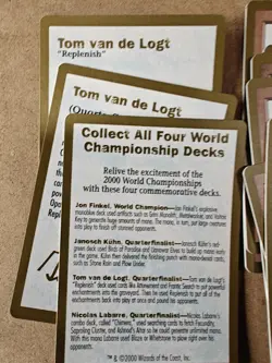 MTG World Championship Deck, 2000 Tom Van de Logt, Excellent! Complete! Unused! - Image 3