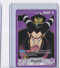 One Piece Trading Card, Magellan ,OP02-EB04-07, Leader - Image 1