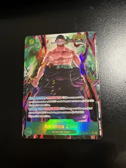 One Piece Wings of the Captain Roronoa Zoro OP06-118 SEC Rare Alt ENG Edge Bend - Image 1