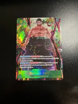 One Piece Wings of the Captain Roronoa Zoro OP06-118 SEC Rare Alt ENG Edge Bend - Image 3