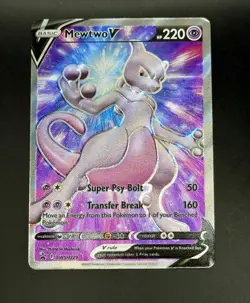 Mewtwo V SWSH229 Black Star Promo Holo Sword & Shield Pokemon Card LP - Image 1