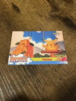 Pokemon Card - Playtime 57 - Pikachu's Vacation - Topps 1997 - Image 1