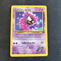 Sabrina’s Gastly 97/132 | Gym Challenge | Common Pokemon Card | NM - Image 1