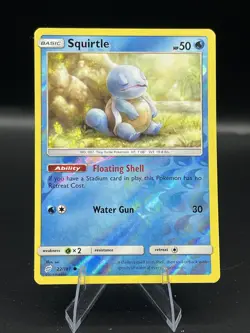 (NM) Squirtle Reverse Holo 22/181 Team Up Pokemon TCG Card 317b-33 - Image 1