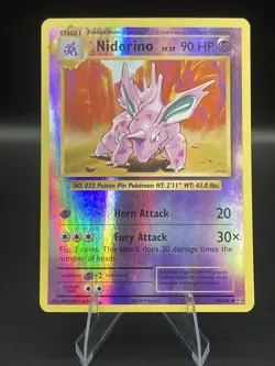 (LP) Nidorino 44/108 Reverse Holo XY Evolutions Pokemon TCG Card 319a-20 - Image 1