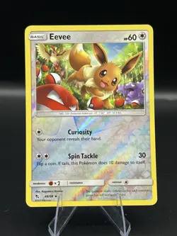 (NM) Eevee Reverse holo 48/68 Hidden Fates Pokemon TCG Card 317a-49 - Image 1