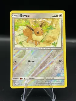 (LP) Eevee Reverse holo 155/214 Lost Thunder Pokemon TCG Card 317a-52 - Image 1