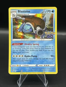 (NM) Blastoise 017/078 Holo Pokemon GO TCG Card 317b2-39 - Image 1