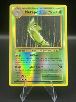 (NM) Metapod Reverse Holo 4/108 XY Evolutions Pokemon TCG Card 319a-1 - Image 1