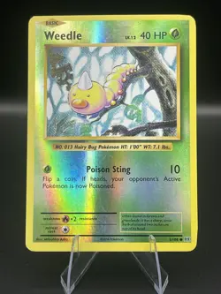 (LP) Weedle Reverse Holo 5/108 Xy Evolutions Pokemon TCG Card 319a-8 - Image 1