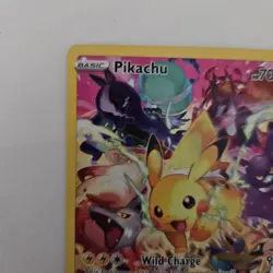 Pokemon Pikachu TCG Full Art Secret Rare Holo Card 160/159 Crown Zenith NM - Image 2