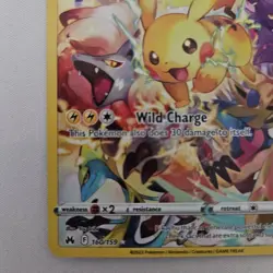 Pokemon Pikachu TCG Full Art Secret Rare Holo Card 160/159 Crown Zenith NM - Image 5