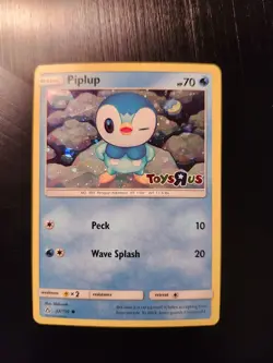 Piplup #32/156 Toys R Us Promo Holo Pokemon TCG Card English 2018. MP - Image 1
