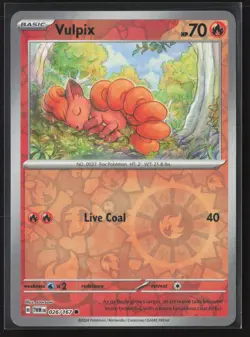 Vulpix Common SV06: Twilight Masquerade 026/167 NM Pokemon Card Reverse Holo - Image 1