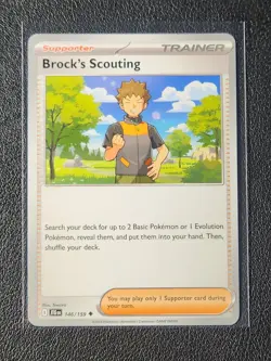 Brock's Scouting 146/159 Pokemon card SV Journey Together uncommon NM - Image 1
