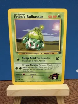 Pokemon TCG Erika’s Bulbasaur 39/132 Gym Challenge WOTC Vintage Card - Image 1