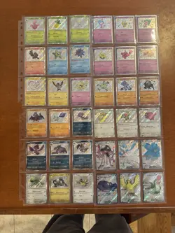 POKEMON TCG PALDEAN FATES Lot Of 36 Baby Shiny, Full Art Shiny Cards NM - Image 1